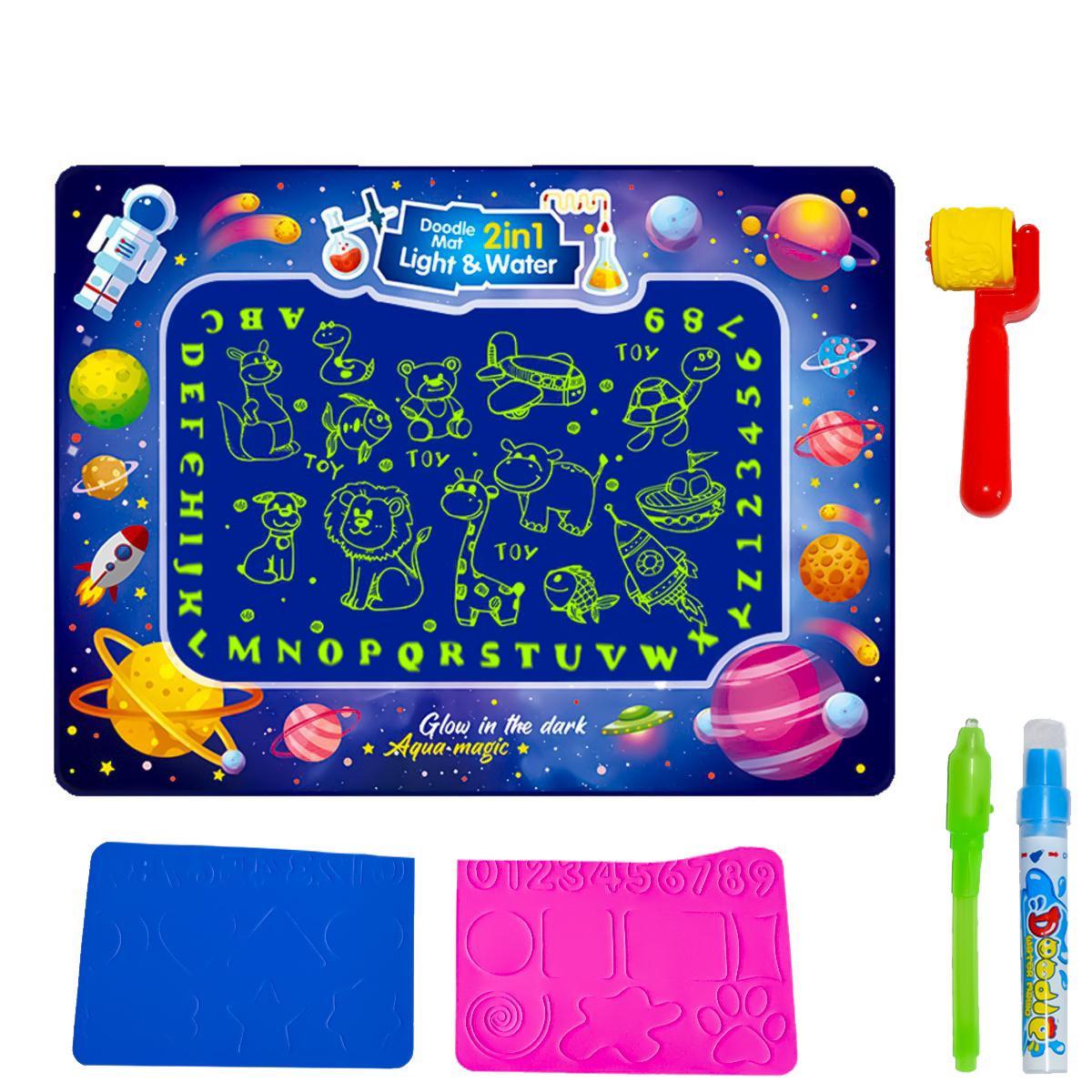 Водяний коврик для малювання Water Magic Doodle Mat Космос Блакитний (1008719-Other)