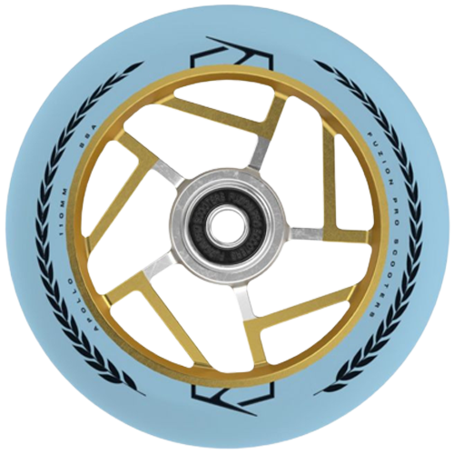 Колеса Fuzion Apollo 110 мм Wheels Blue/Gold (12109)