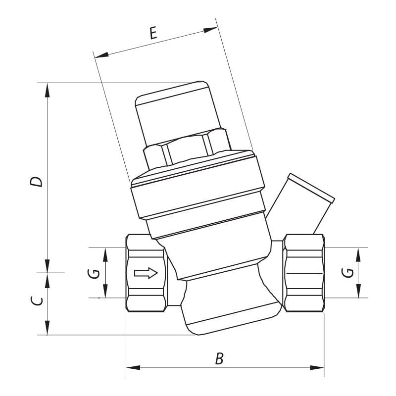 Редуктор давления KOER KR.1253 1/2” (KR2665) - фото 2