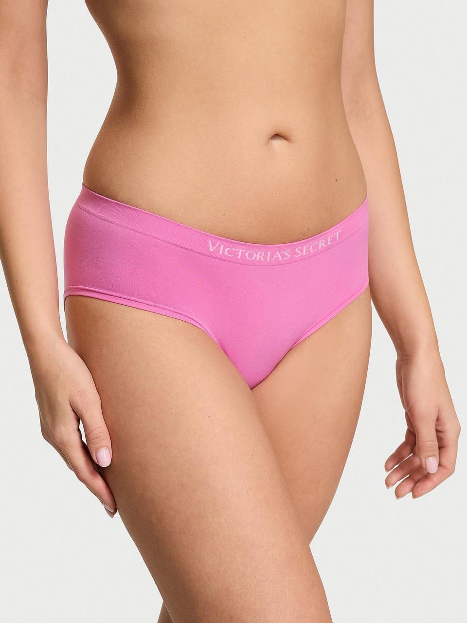 Трусики женские Victoria's Secret Hiphugger Seamless L Розовый (2126439128919)