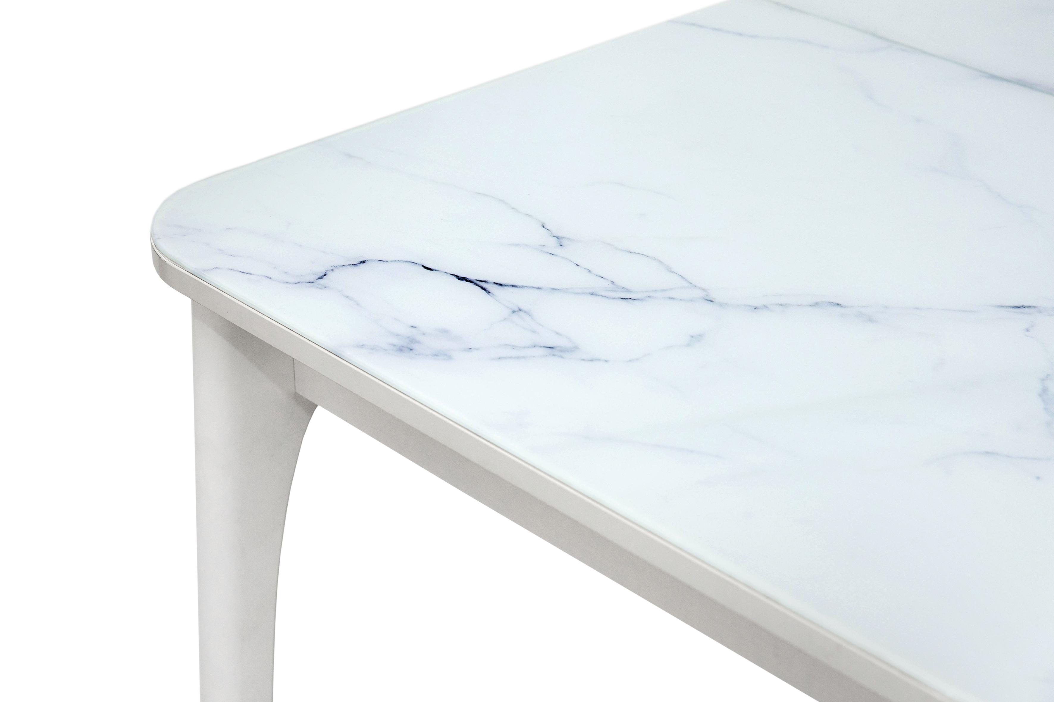 Стол-трансформер кухонный раскладной FIESTA Белый/Белый мрамор (FSTMW-11357) - фото 7 Стол-трансформер кухонный раскладной FIESTA Белый/Белый мрамор (FSTMW-11357) - фото 7