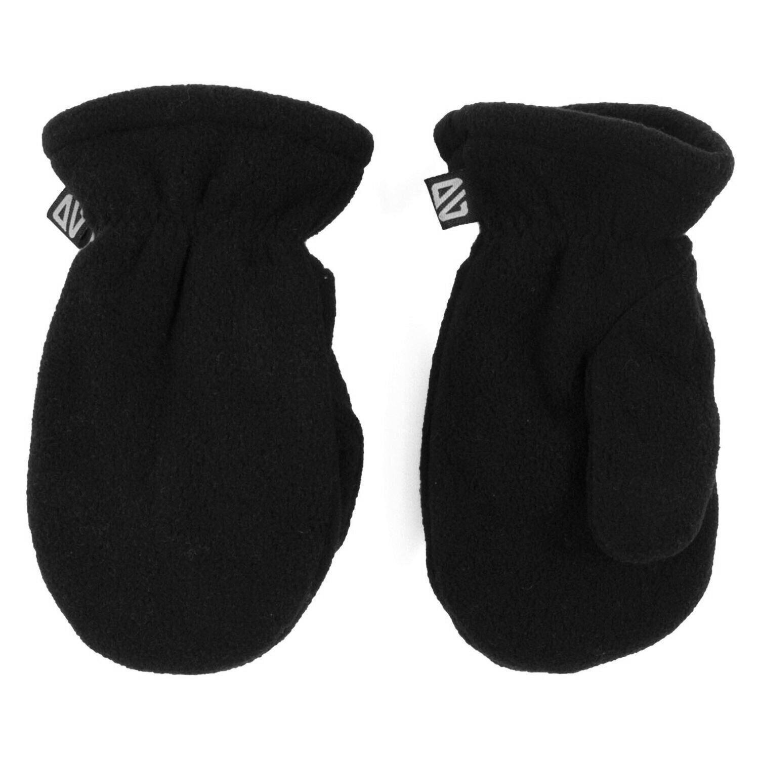 Рукавицы детские флисовые Nano MITP501 с утеплителем 10-12 лет Черный (MITP501-Black-10/12)