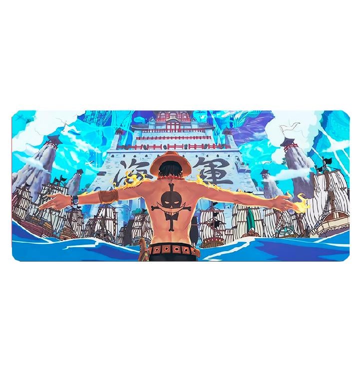 Коврик для мышки с Аниме принтом One piece Портгас Д. Эйс 800х300х3 мм (0105)