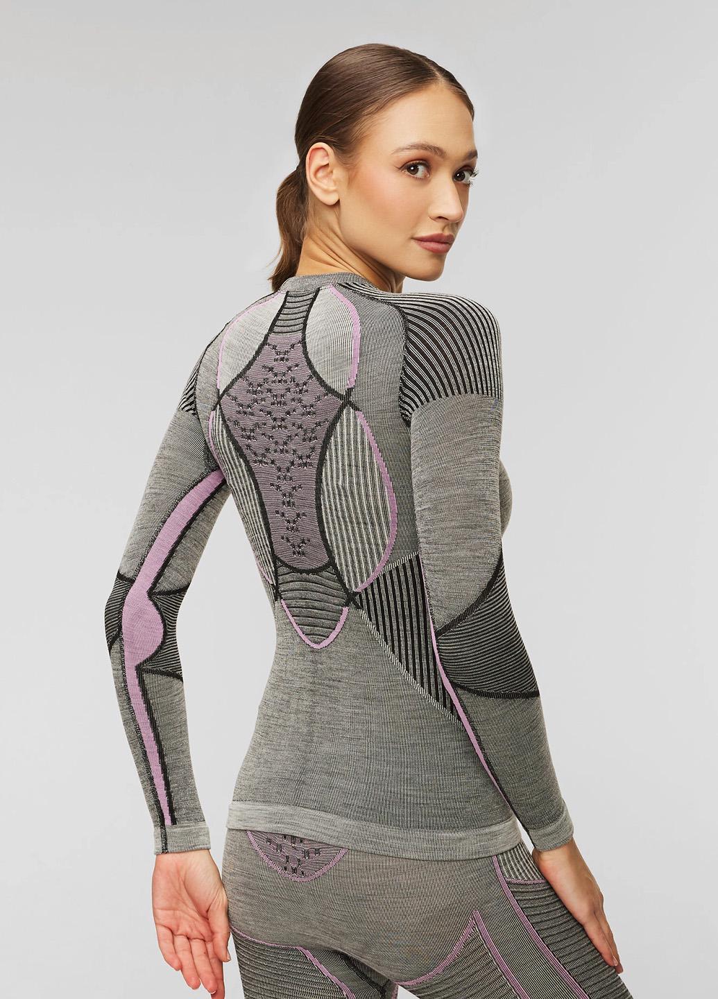 Комплект термобелья женский X-Bionic Apani Merino 4.0 Set CL-WT06W23M+CL-WP05W23W-B343 M Black/Grey/Magnolia - фото 7