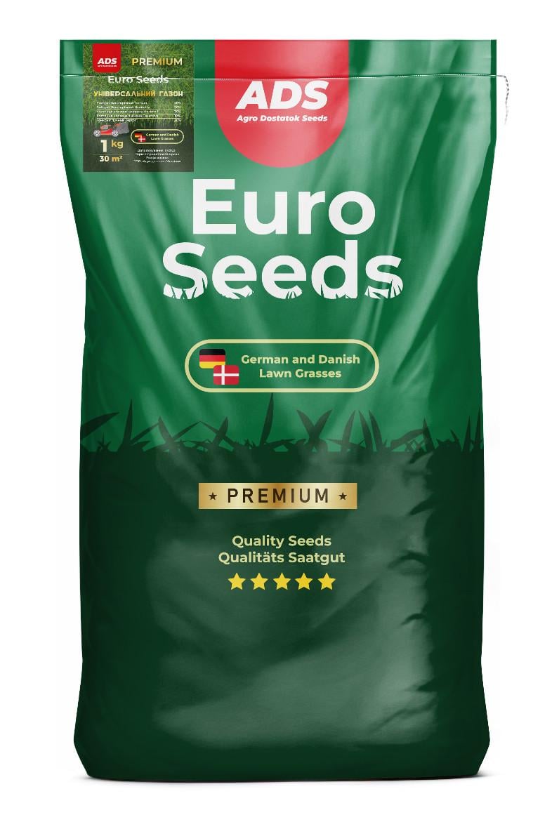 Насіння для газону ADS Euro Seeds Універсальне Преміум 1 кг