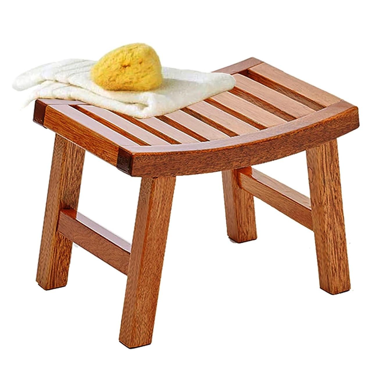 Табурет для ванной из дерева Вилидон Охра (ТВН-001604)