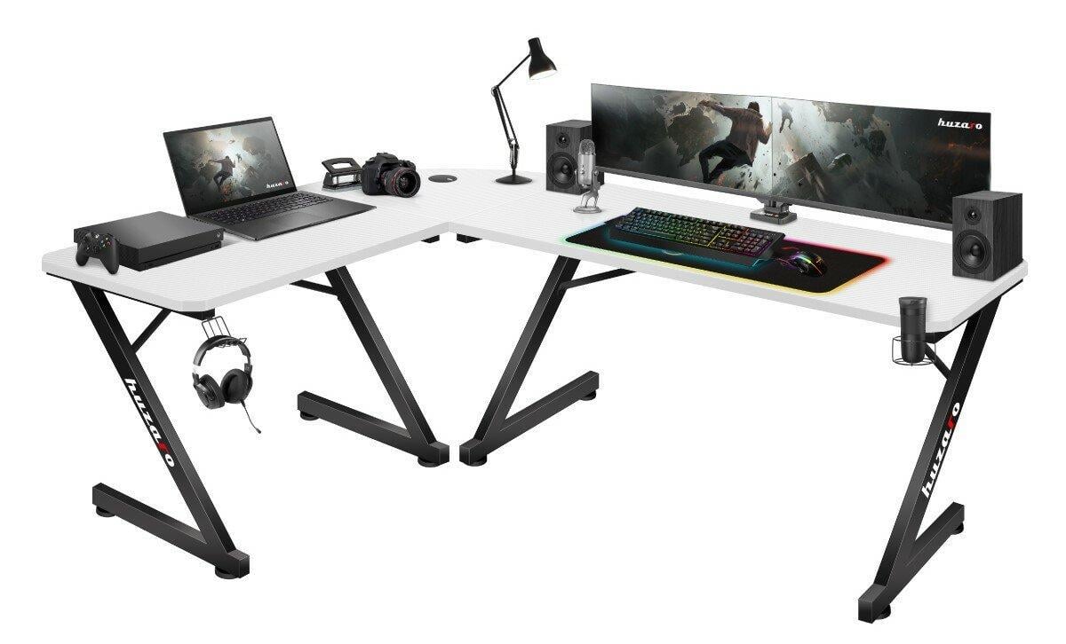 Комп'ютерний стіл для геймера Huzaro Hero 7.0 White (378722)