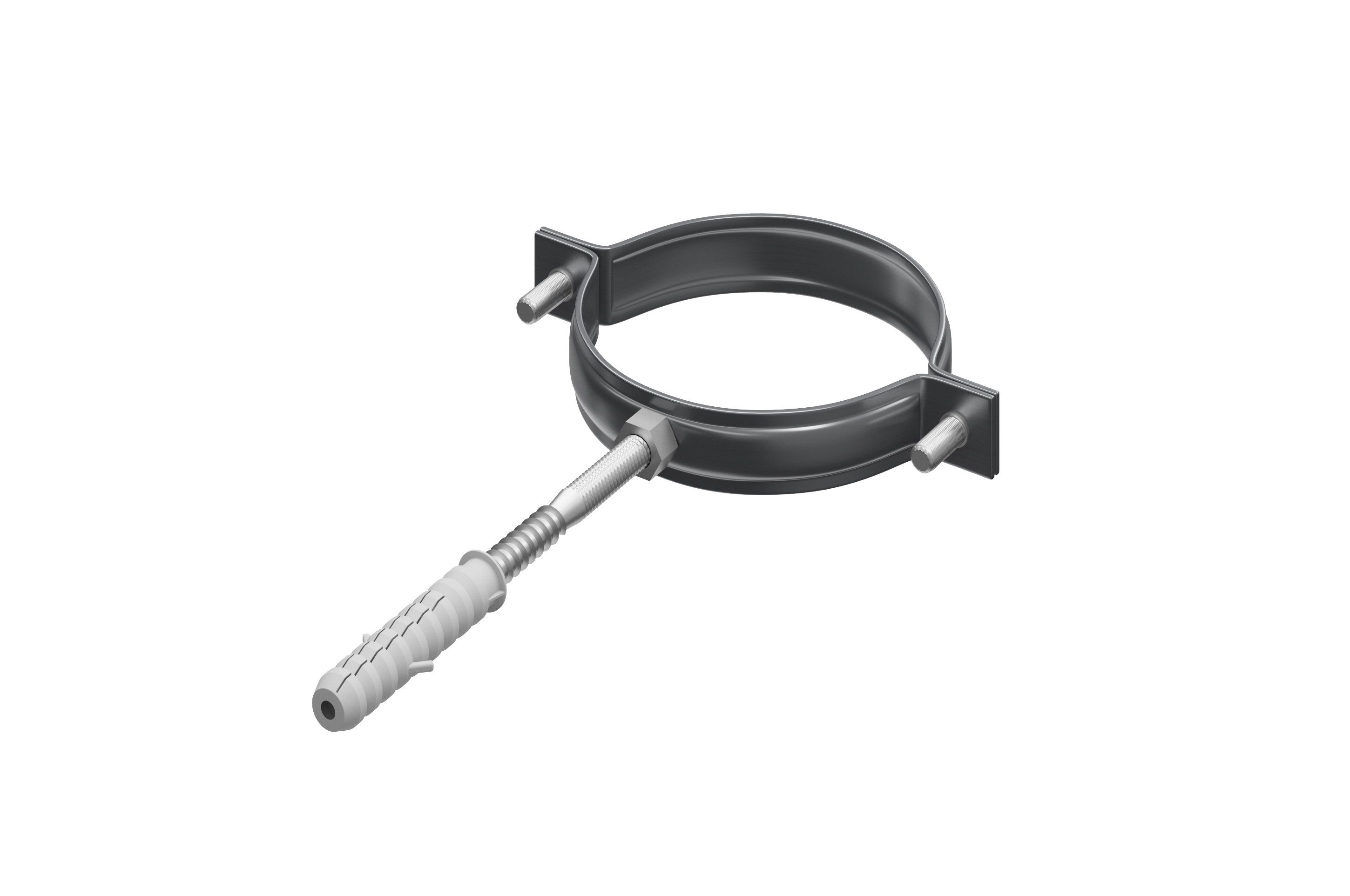 Хомут трубы Forostina 87 мм RAL 7024 Антрацит (vo-24925/45)