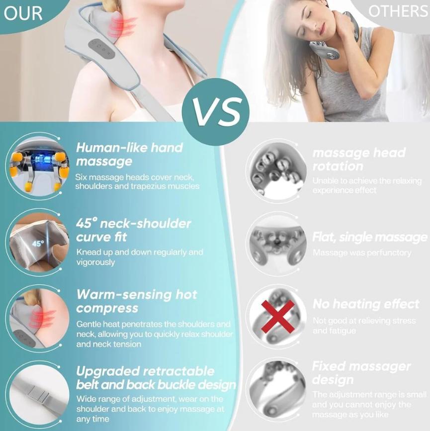 Массажер с подогревом для спины/шеи/тела Massager (WEN10) - фото 5 Массажер с подогревом для спины/шеи/тела Massager (WEN10) - фото 5