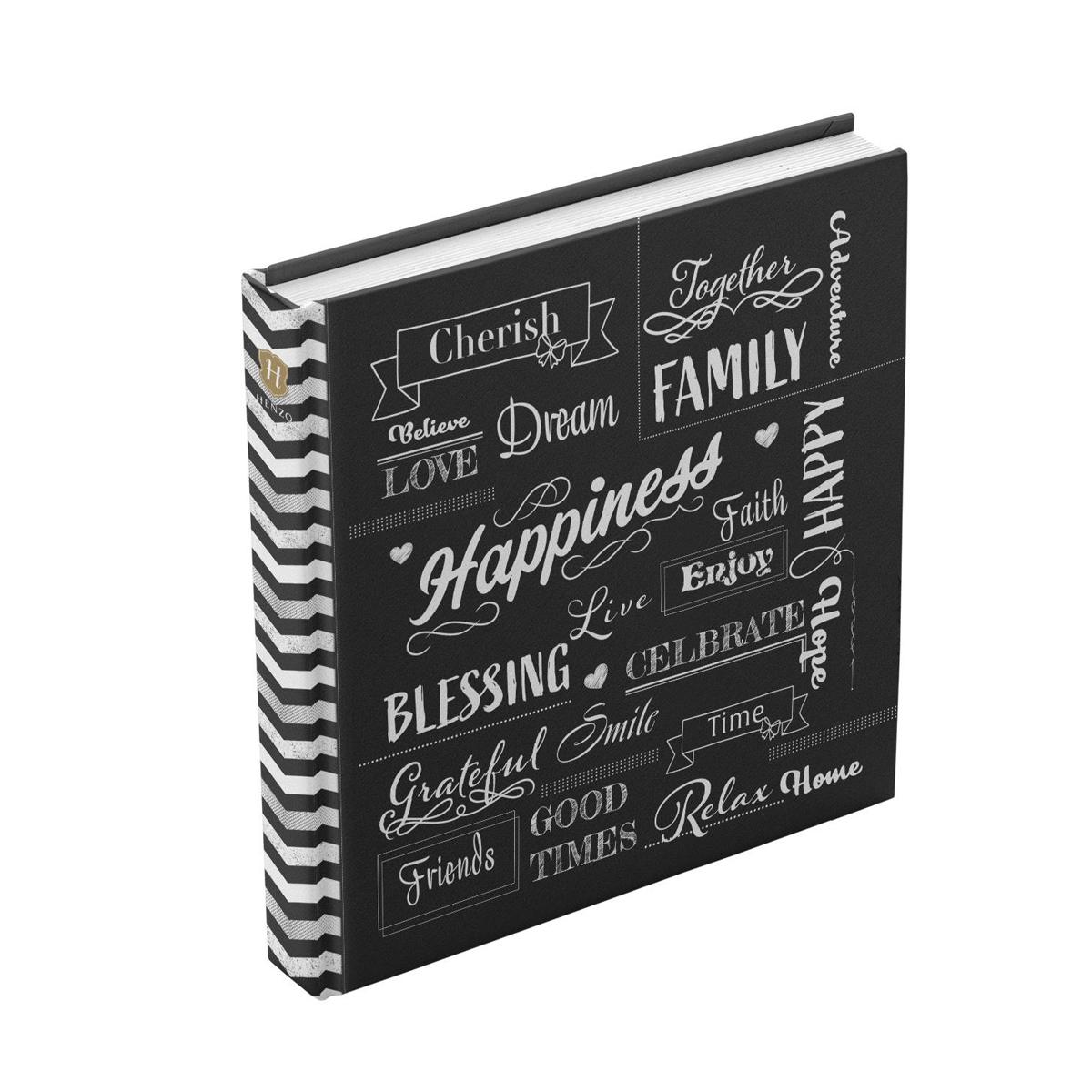 Фотоальбом HENZO Fantasy Wording 100 стр. 30x30 см Black (10082388)