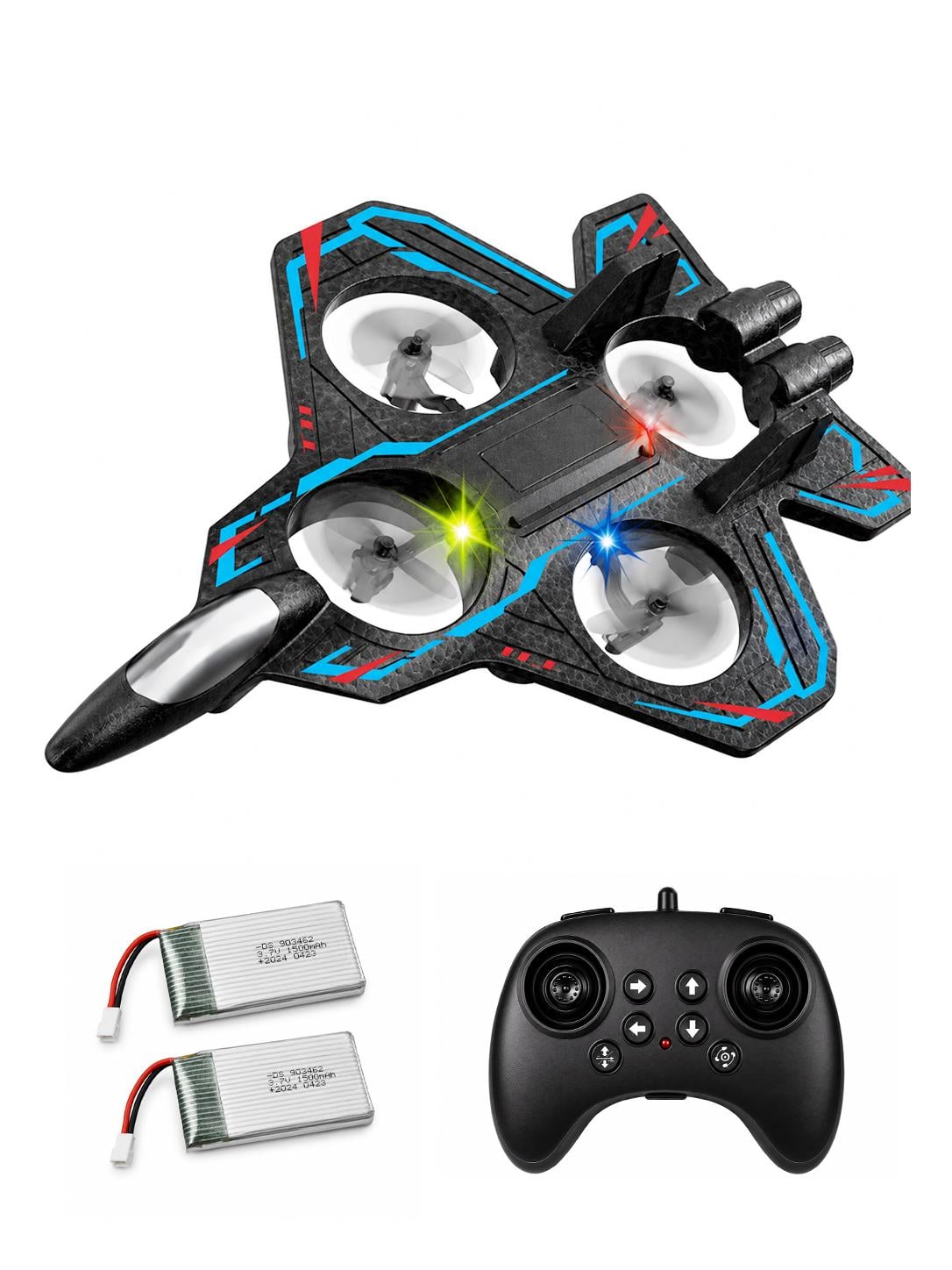 Радиоуправляемый дрон-истребитель F1Drone с удержанием высоты и LED подсветкой с 2 аккумуляторами (35235418) Радиоуправляемый дрон-истребитель F1Drone с удержанием высоты и LED подсветкой с 2 аккумуляторами (35235418)