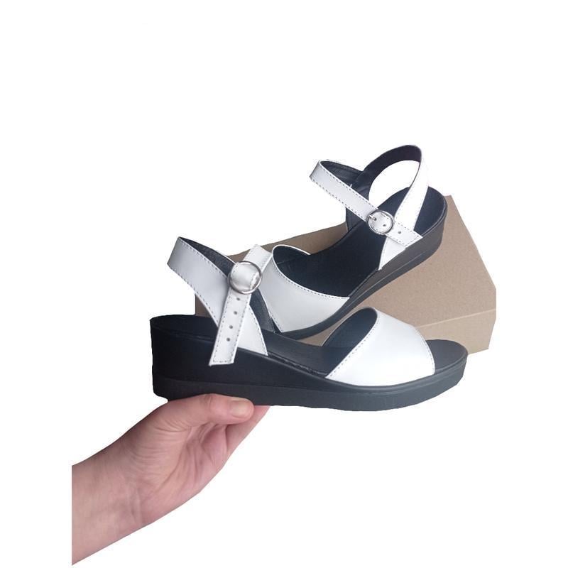 Босоножки женские кожаные р. 38 Белый (1811782824)