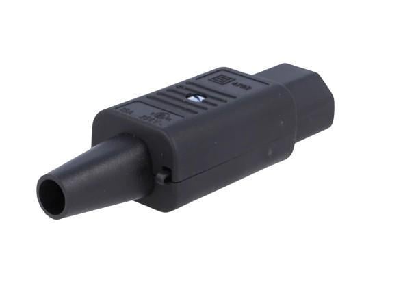 Роз'єм живлення Schurter C13 на кабель 250B 10A 3 контакта IEC 60320 (000047613) - фото 3