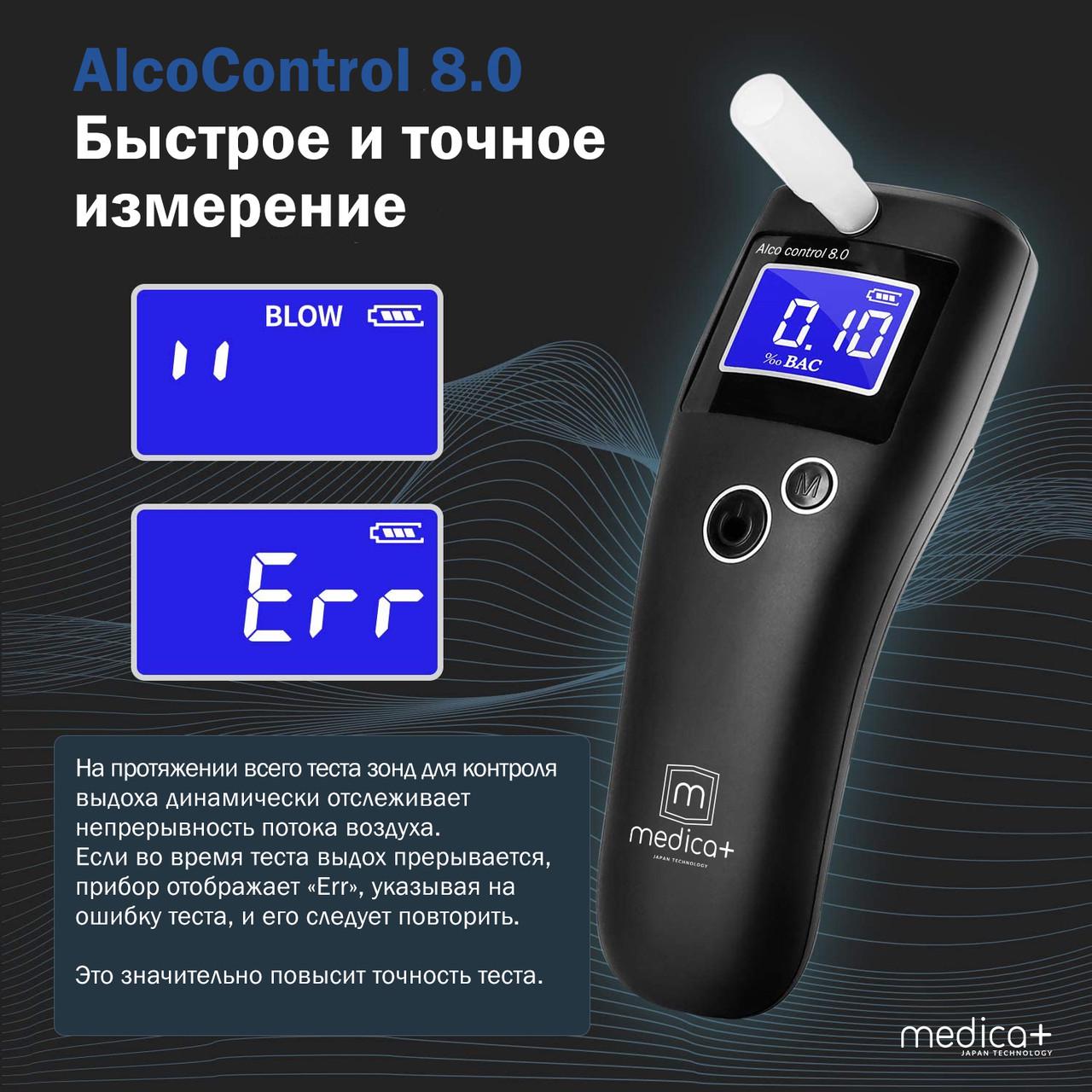 Портативний алкотестер MEDICA + Alco control 8.0 персональний алкометр - фото 8