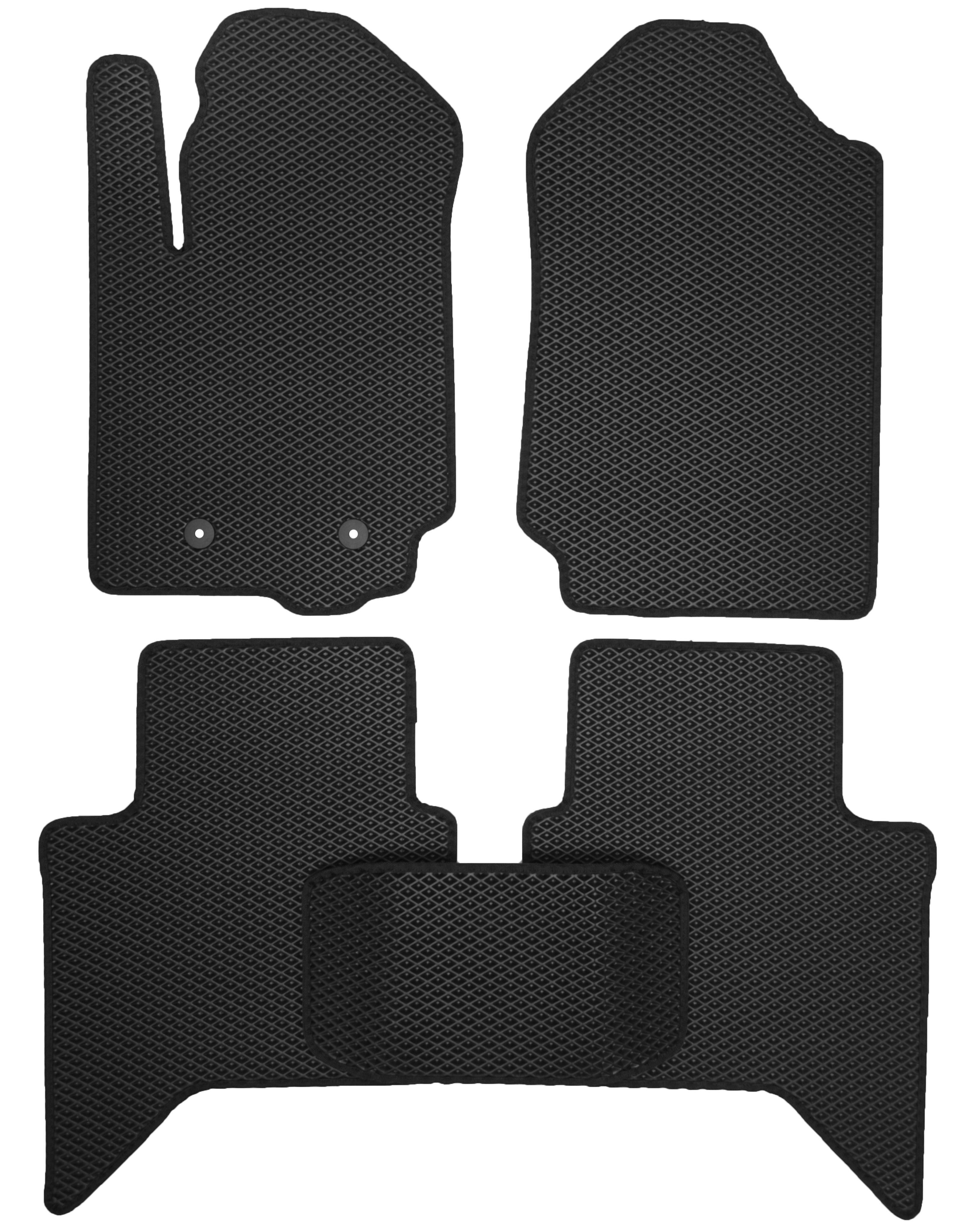 Коврики в салон Kinetic для Ford Ranger '11- EVA-полимерные Черный