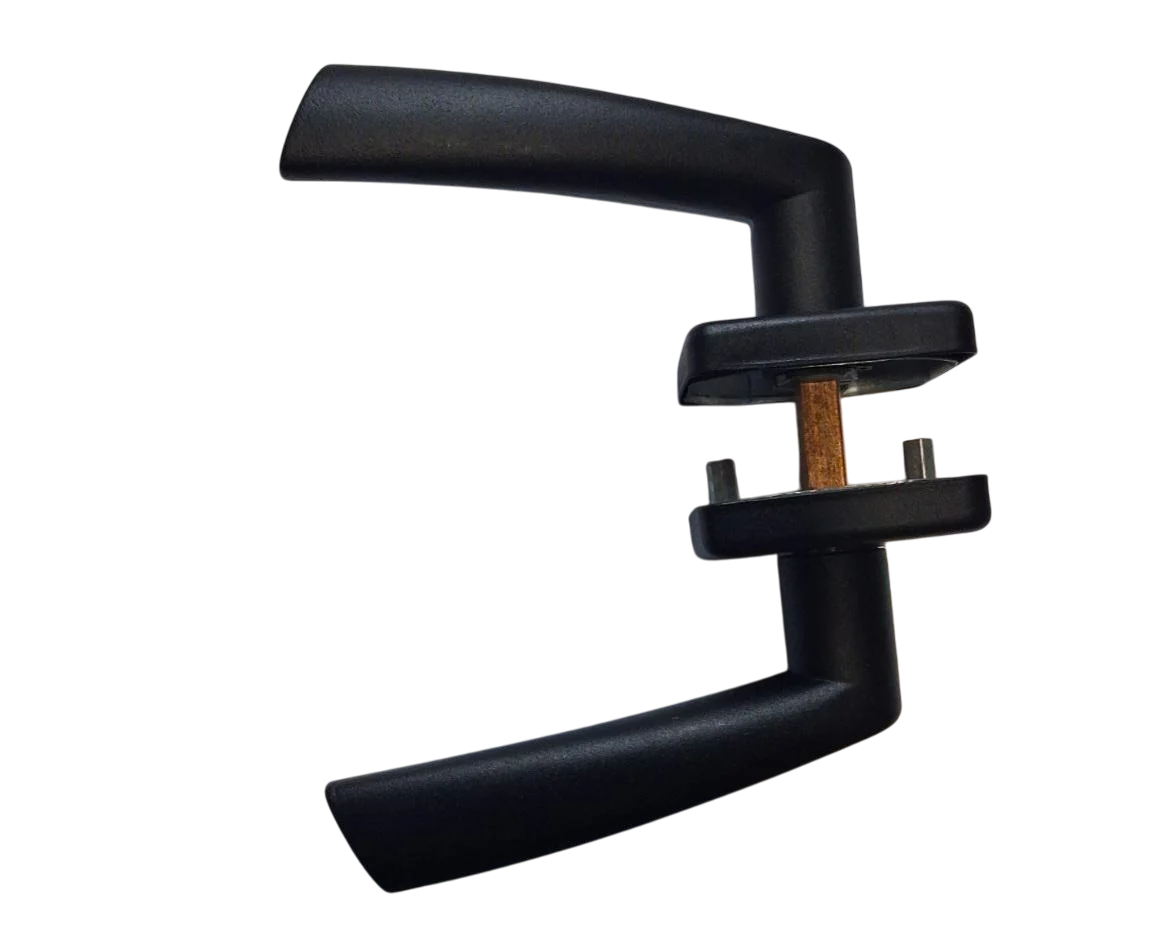 Дверна ручка на розетці Аріко Браво квадрат з декоративною накладкою Чорний (318061E) - фото 5 Дверна ручка на розетці Аріко Браво квадрат з декоративною накладкою Чорний (318061E) - фото 5