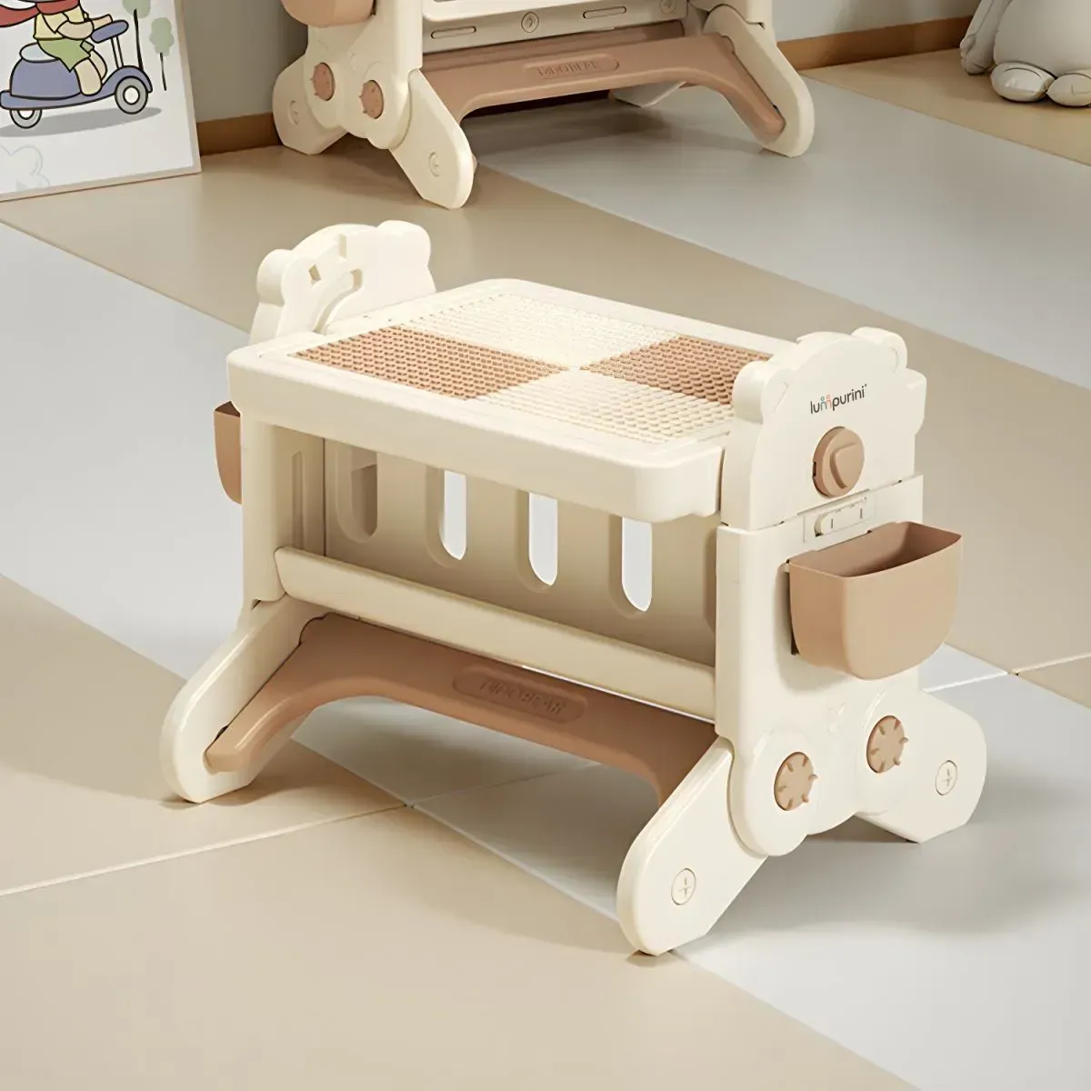 Дитячий столик для творчості Lumpurini Olimpia зі стільчиком 7в1 від 1 до 5 років (YYD436) - фото 13