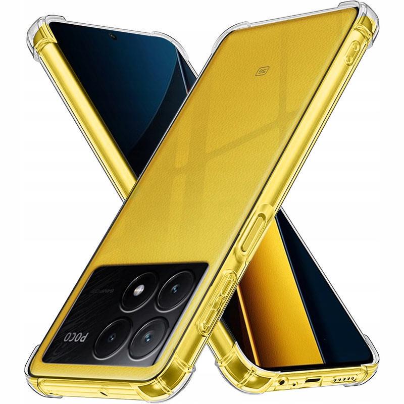 Протиударний TPU чохол GETMAN Ease logo посилені кути Full Camera для Xiaomi Poco X6 / Note 13 Pro 5G Прозорий (Безбарвний)
