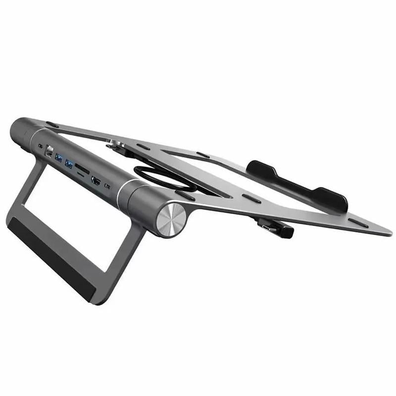 Подставка для ноутбука WIWU 8 in 1 A821CH HUB Grey (00000068527_1)