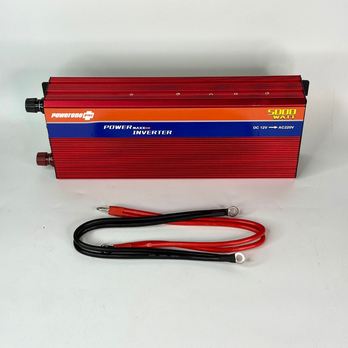 Инвертор преобразователь напряжения PoweronePlus 5000 Вт 12В-220В Красный (NV-5000-Red)