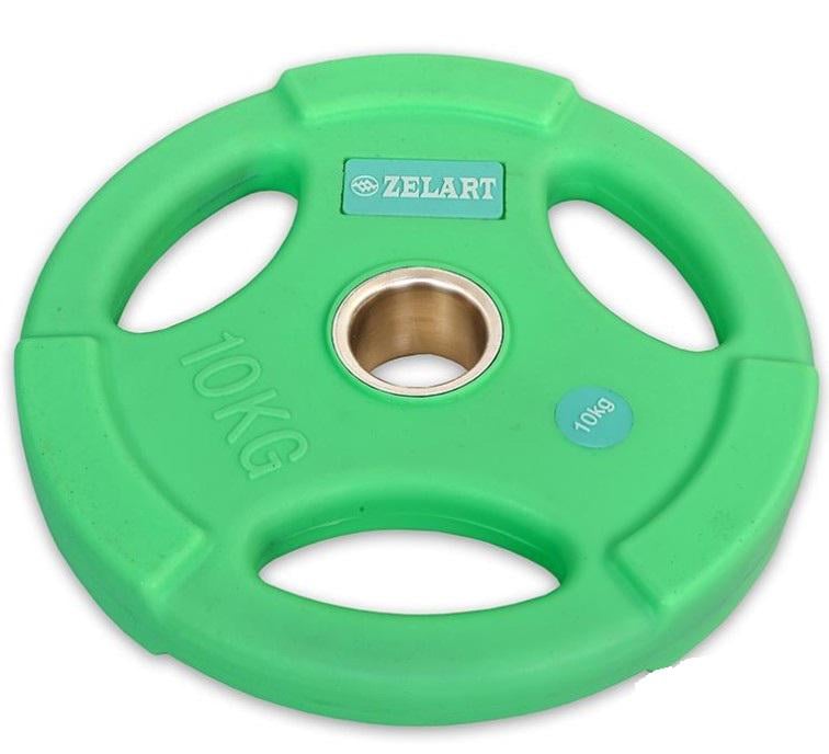 Диски TA-5336 полиуретановые 10 кг 50 мм Мятный (58363168)