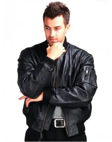 Льотна куртка Alpha Industries Leather MA-1 Flight Jacket XL Black (MLM21000A1BXL) - фото 3