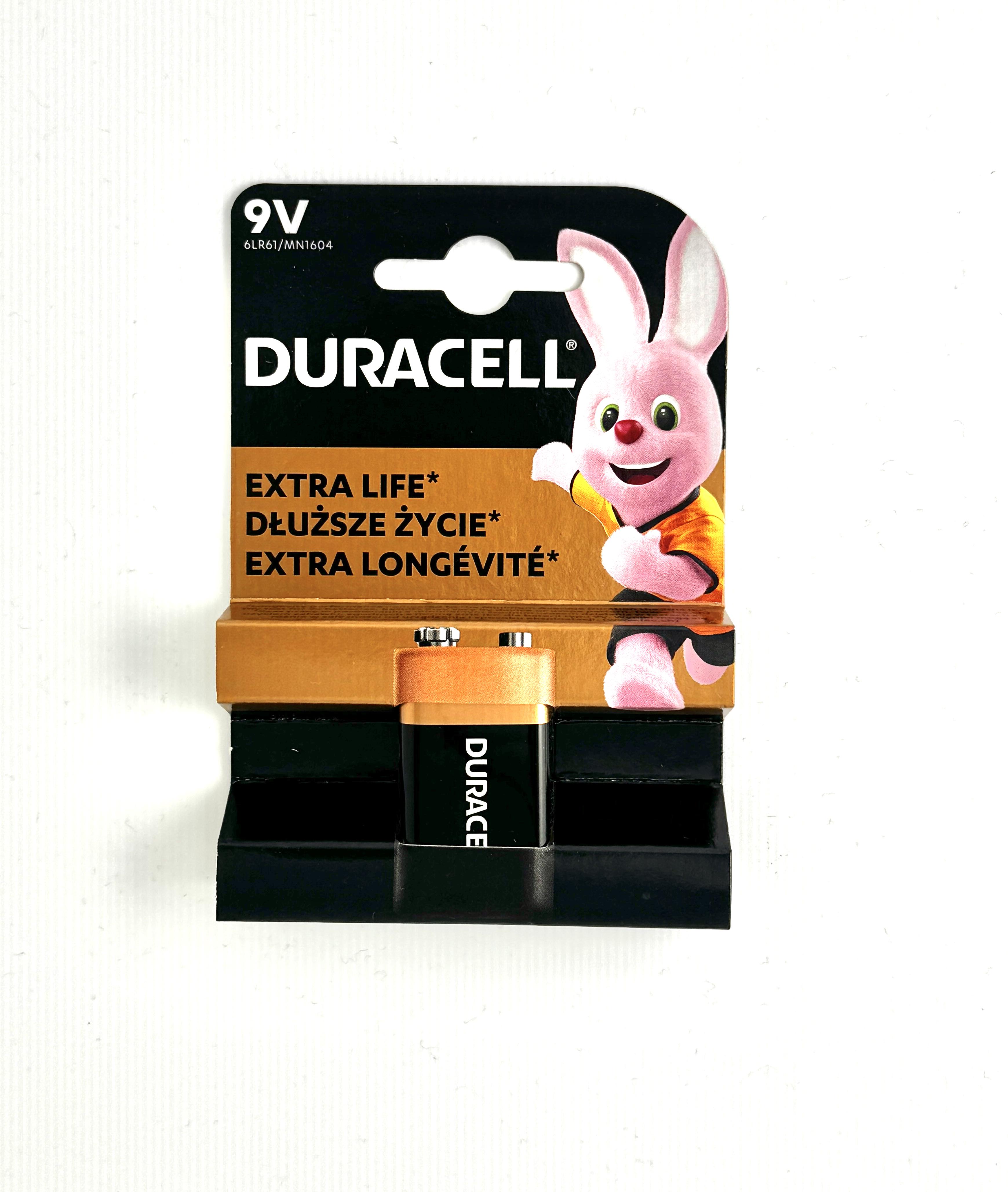 Батарейка алкалиновая Duracell Крона 6LR61/MN1604 9V
