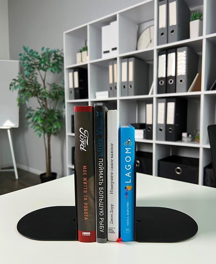 Тримачі для книг 2 шт. Чорний (110220) - фото 3 Тримачі для книг 2 шт. Чорний (110220) - фото 3