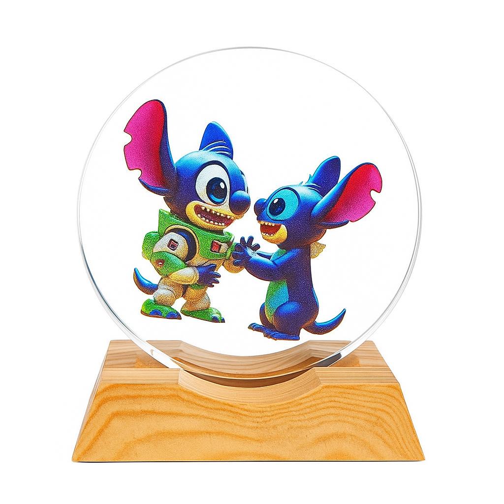 Світильник для дитячої кімнати кристалічний Стіч космонавт (4594a6df)