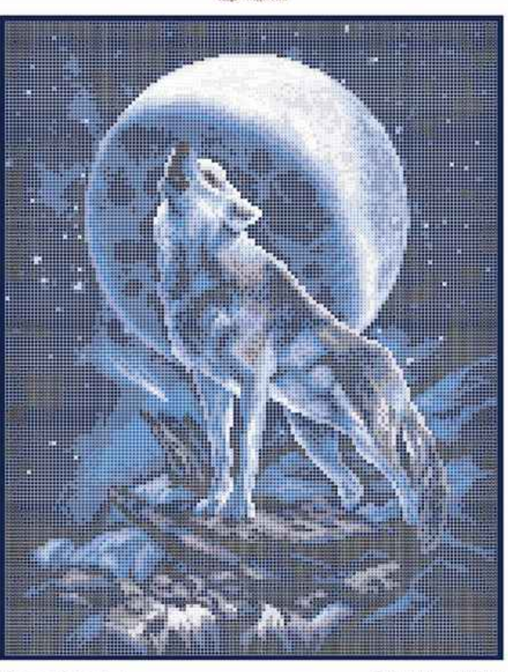 Схема для вишивки бісером Золота Підкова Вовчиця ЗПТ-023