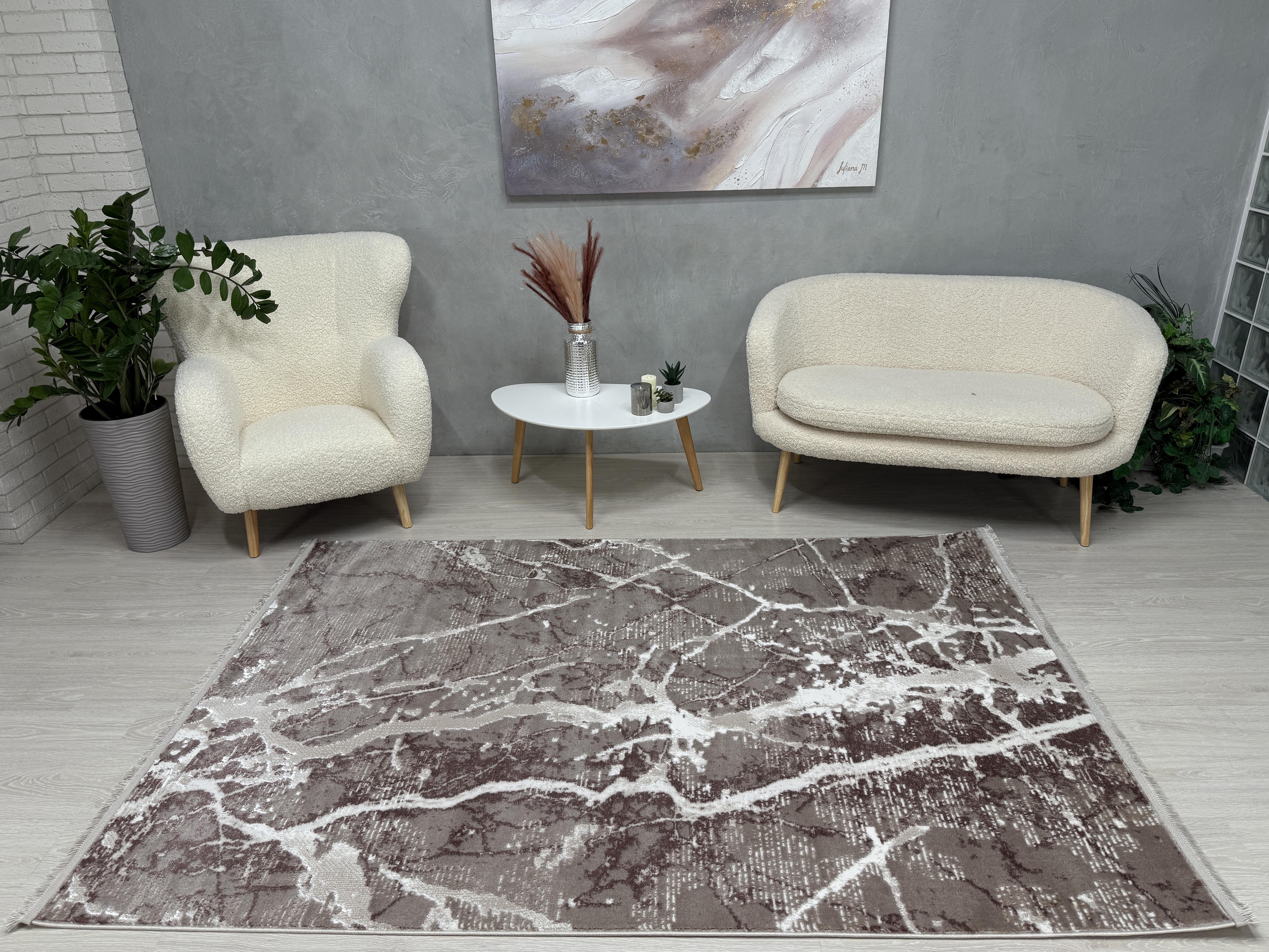 Ковер Mars с невысоким ворсом 200x300 см Бежевый (4640AK/АK9)