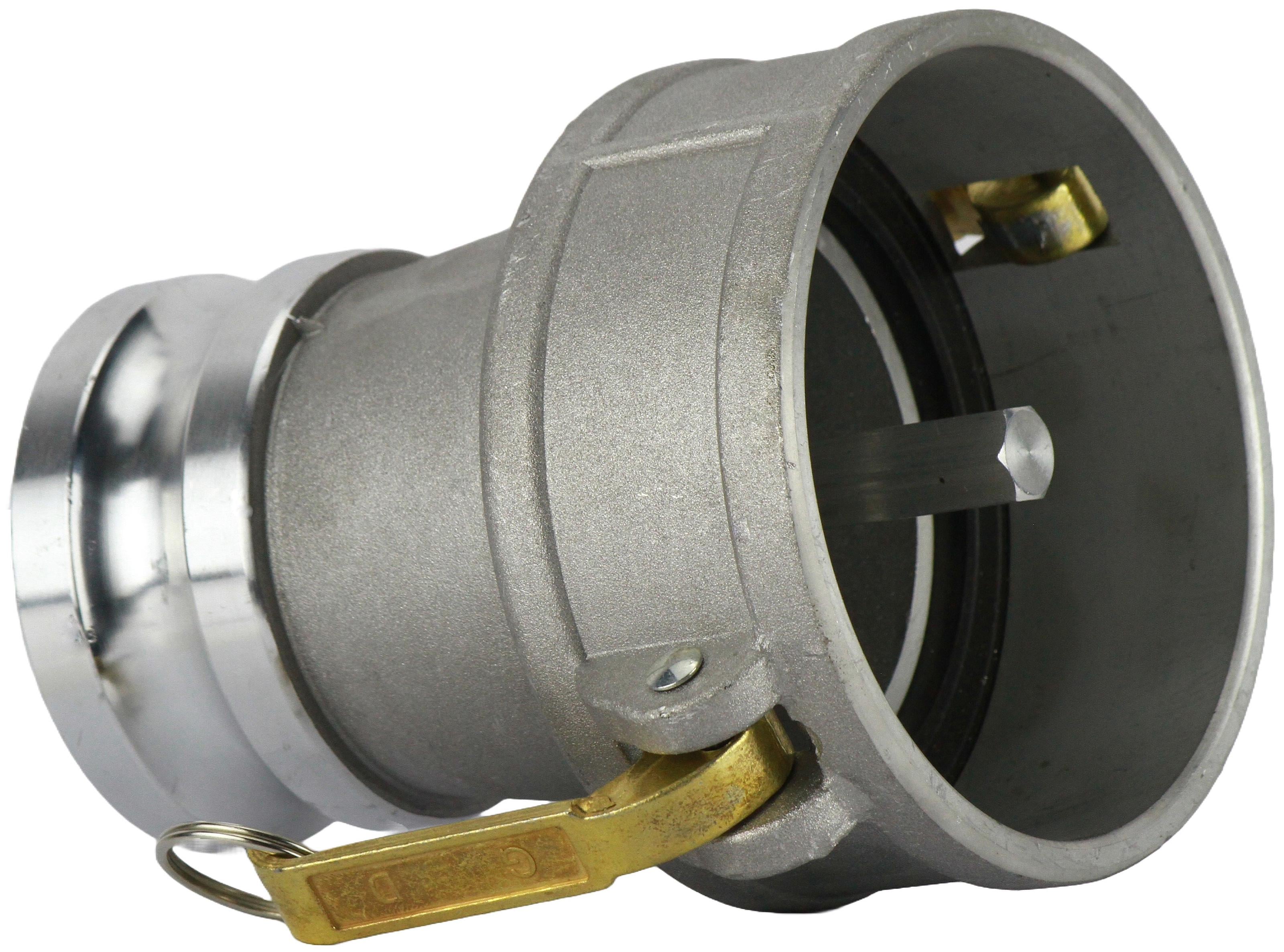 Соединение camlock VCR на клапан рекуперации паров топлива бензовоза 4" 100 camlock с переходом на camlock-A 3" на 75 camlock (EE50324864AIR)