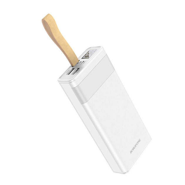 Портативное зарядное устройство BOROFONE Coolmy digital display BJ18 20000mAh 2USB/1Type-C 2A White (538115)