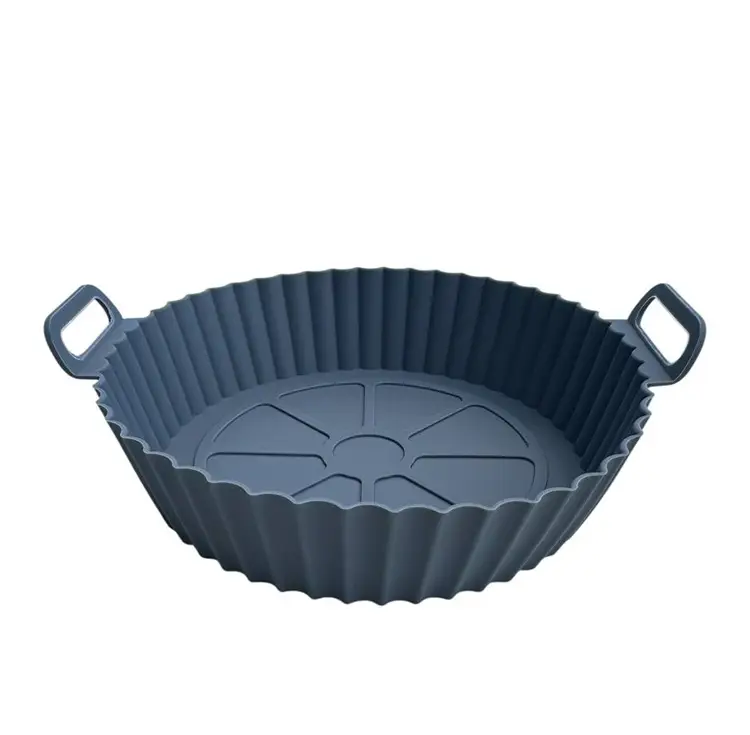 Форма в аэрогриль круглая силиконовая 19281 17х17х4 см Серый (8-6-5135212)