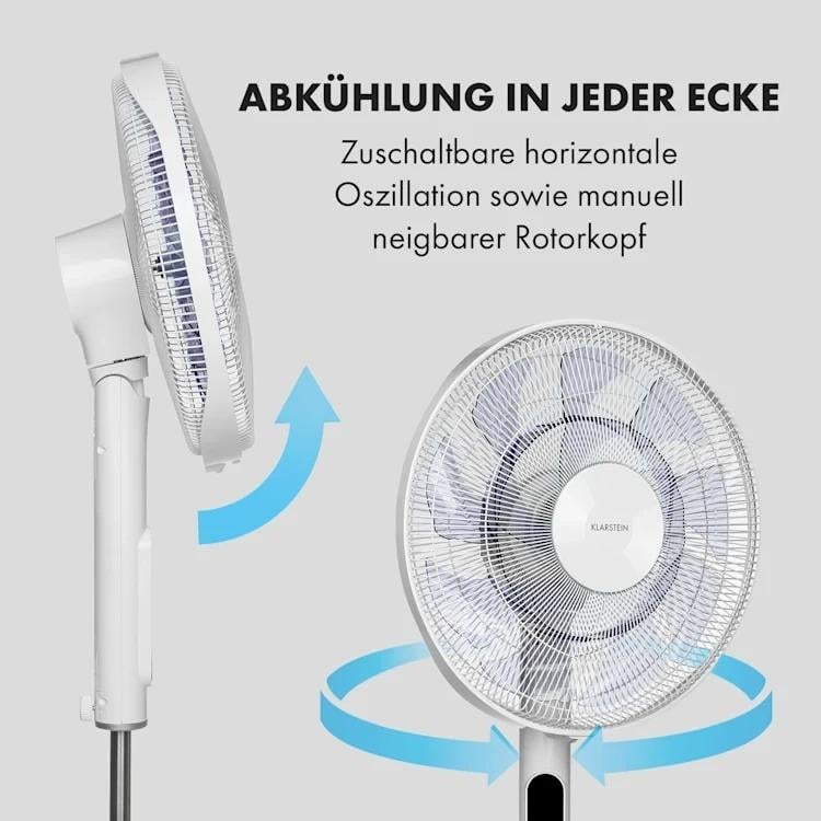 Вентилятор мобильный KLARSTEIN Sommerwind с пультом (10034675) - фото 5