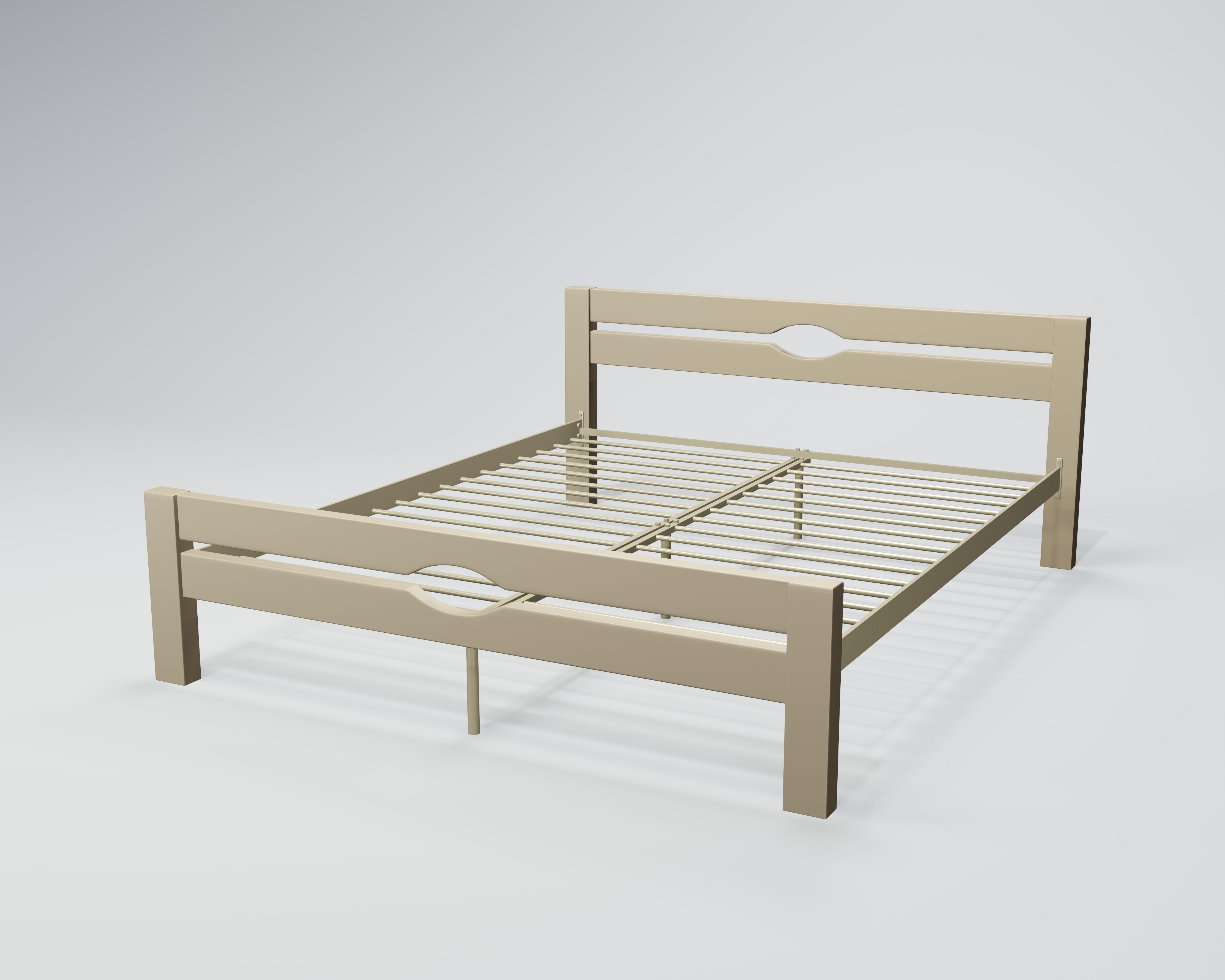 Кровать металлическая Секвойя 120x200 см Бежевый Кровать металлическая Секвойя 120x200 см Бежевый