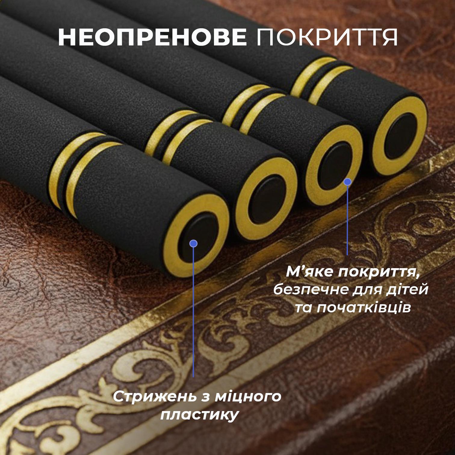 Нунчаки тренировочные Univerza с цепью неопреновым покрытием для начинающих Черно-желтый - фото 5 Нунчаки тренировочные Univerza с цепью неопреновым покрытием для начинающих Черно-желтый - фото 5