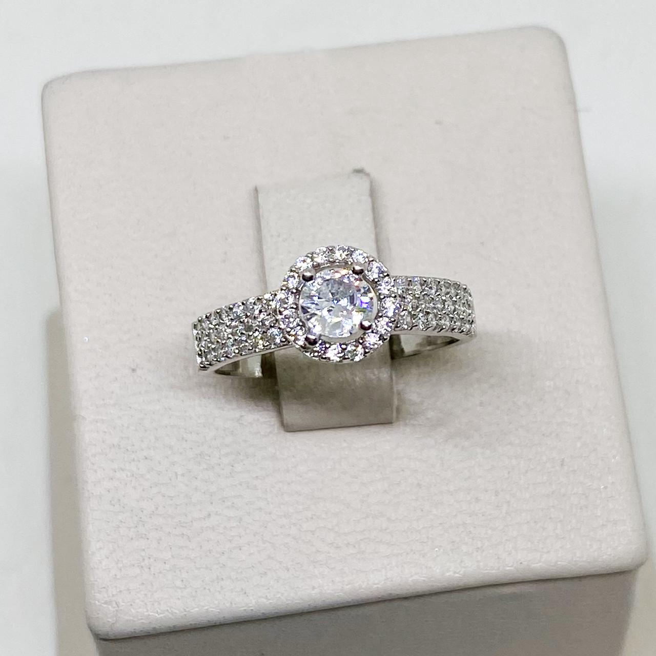 Кольцо серебряное с кубическим цирконием р. 16 1,52 г (1814927277)