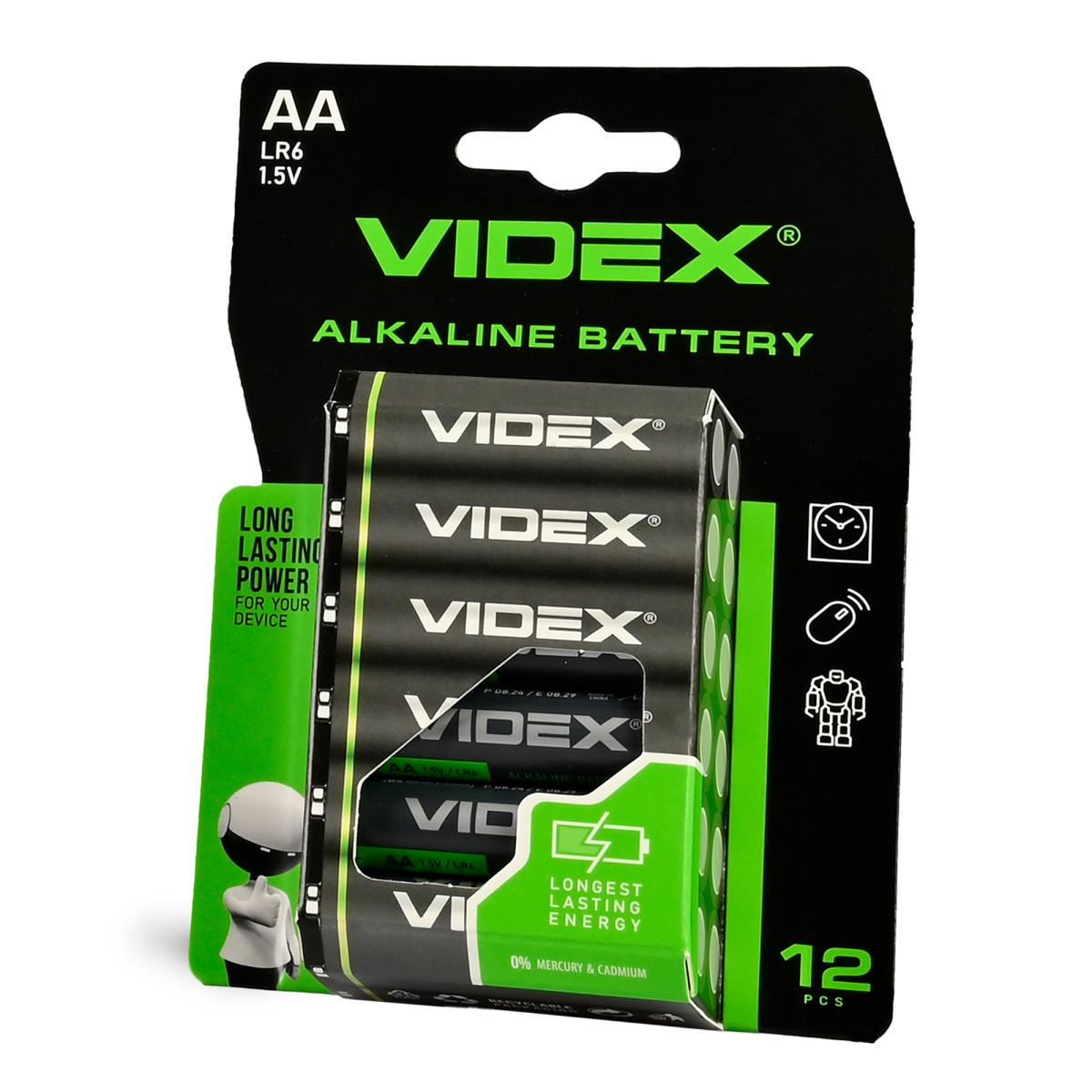 Батарейка щелочная Videx LR6/AA 12 шт. (29924568) Батарейка щелочная Videx LR6/AA 12 шт. (29924568)