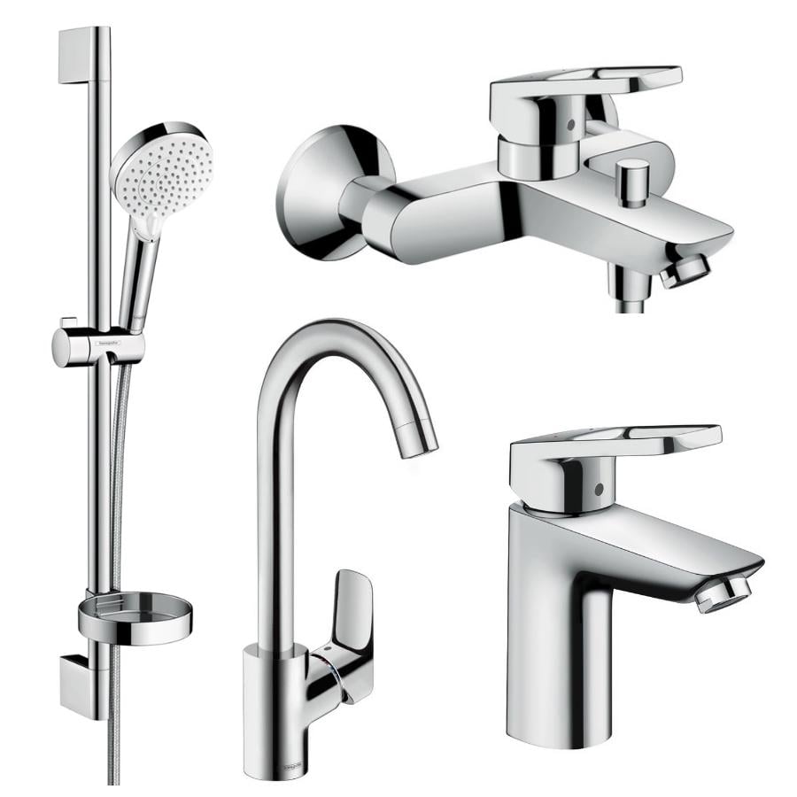 Набор смесителей для ванны Hansgrohe LOGIS LOOP 1142019 Хром (74525)