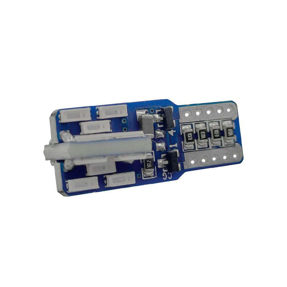 Лампа светодиодная AVolt W5W T10-4014-24SMD Canbus 12-24v Красный