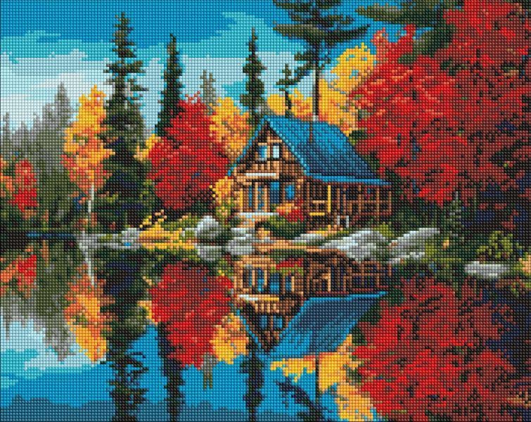 Алмазная мозаика Ideyka Краски над водой 40x50 см (Id-AMO20052)