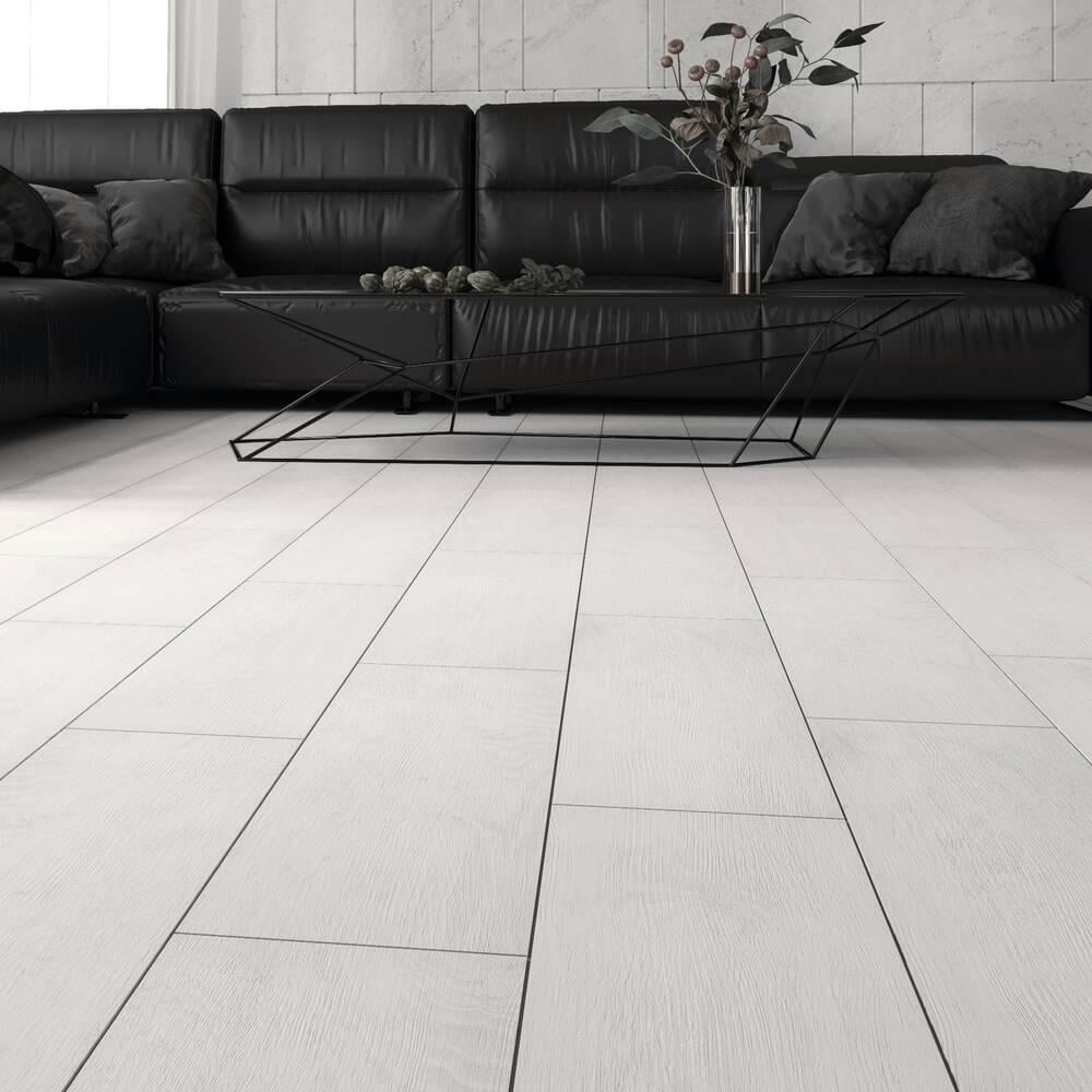 Керамограніта плитка під дерево Cersanit ASHENWOOD 20x60 см White (557051) - фото 3