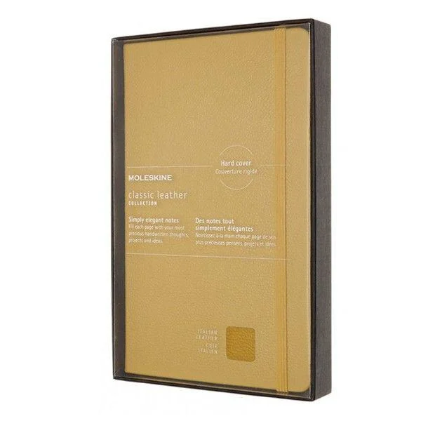 Блокнот Moleskine Limited Edition Leather средний Желтый (LCLH31HM17BOX)