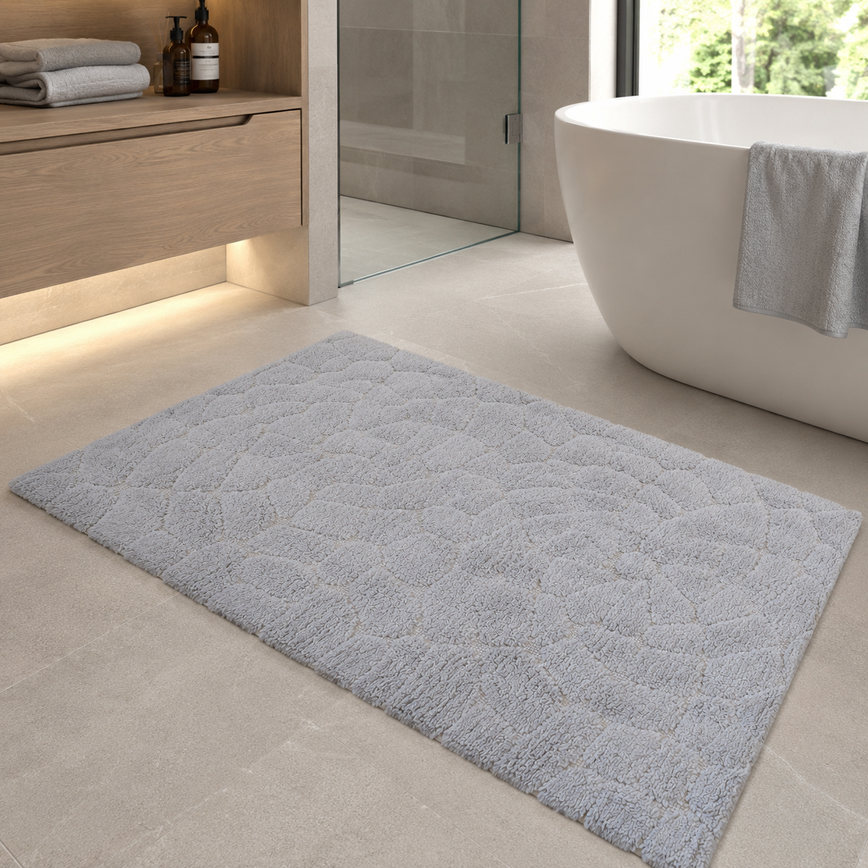 Коврик в ванную Vonaldi Elite 80x120 см (2780/grey70004)