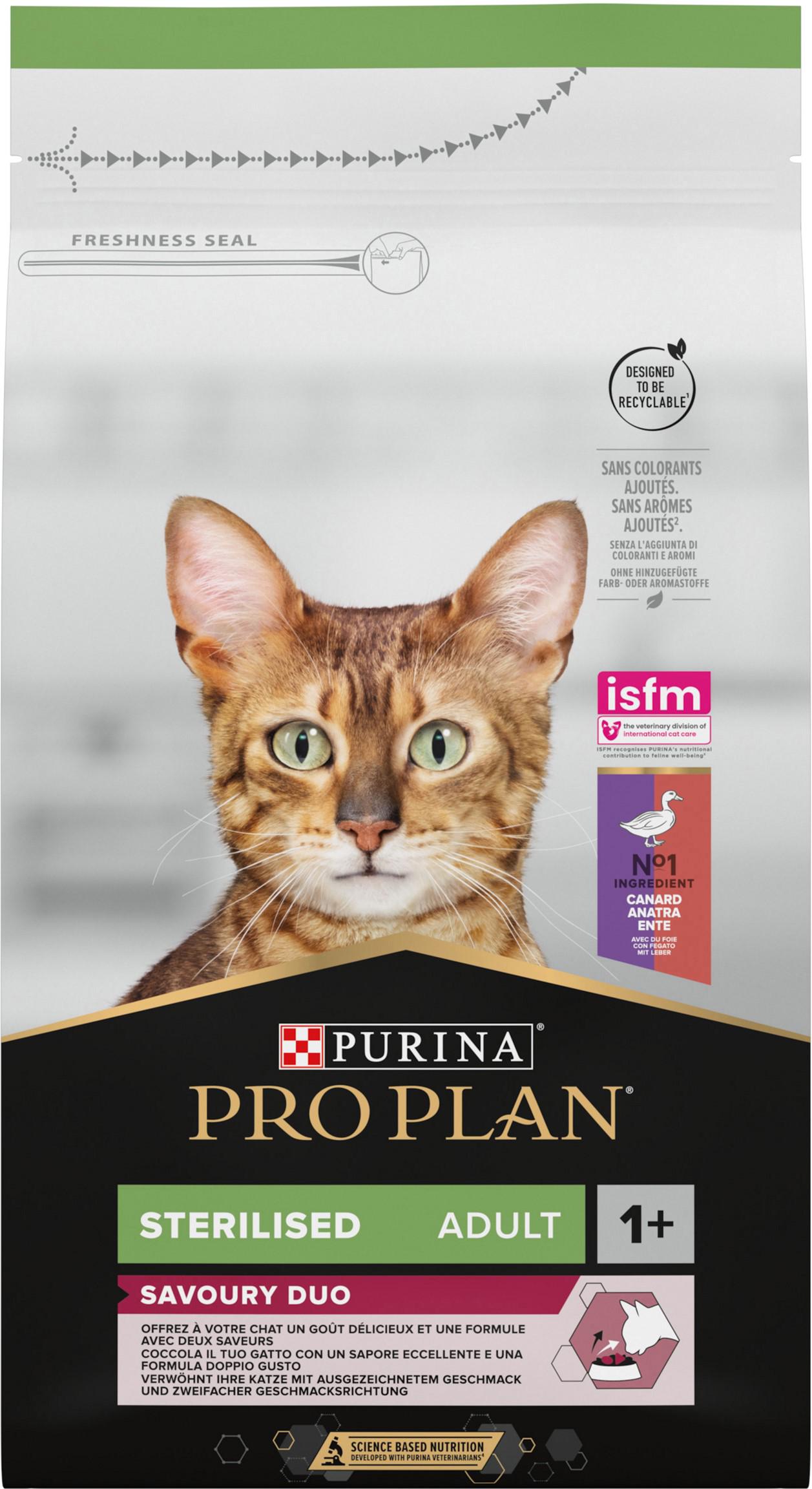 Сухий корм для стерилізованих котів Purina Pro Plan Sterilised з качкою та печінкою 1,5 кг (7613036732369) - фото 1 Сухий корм для стерилізованих котів Purina Pro Plan Sterilised з качкою та печінкою 1,5 кг (7613036732369) - фото 1