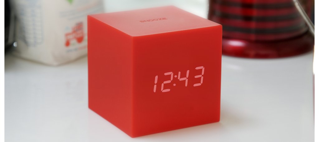Годинник настільний Gingko GRAVITY CUBE Червоний - фото 4