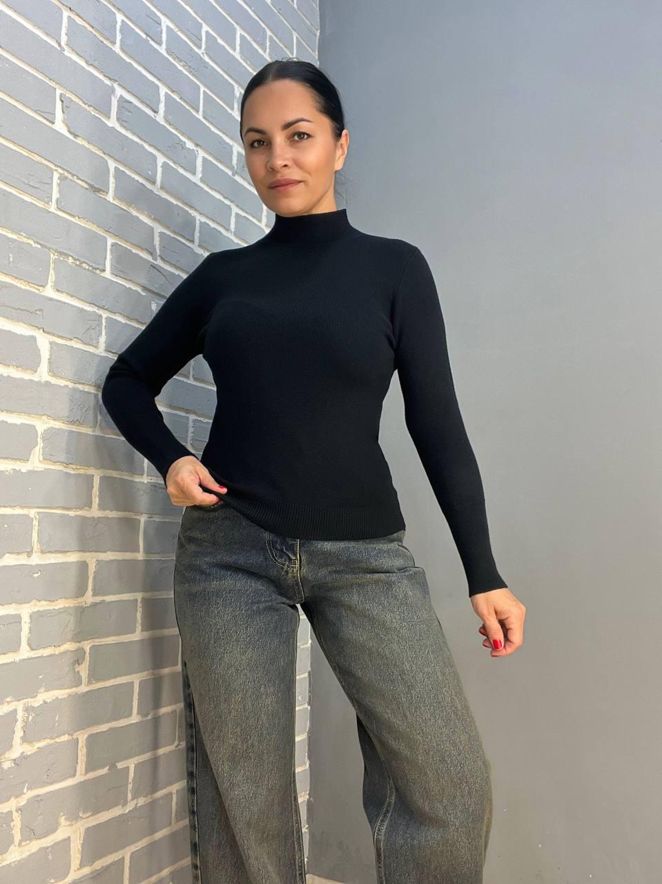 Свитер женский A-N 5688 р. 42-46 Черный (2973) - фото 6 Свитер женский A-N 5688 р. 42-46 Черный (2973) - фото 6