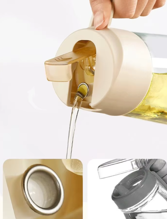 Бутылка стеклянная для масла 630 мл Бежевый - фото 2 Бутылка стеклянная для масла 630 мл Бежевый - фото 2