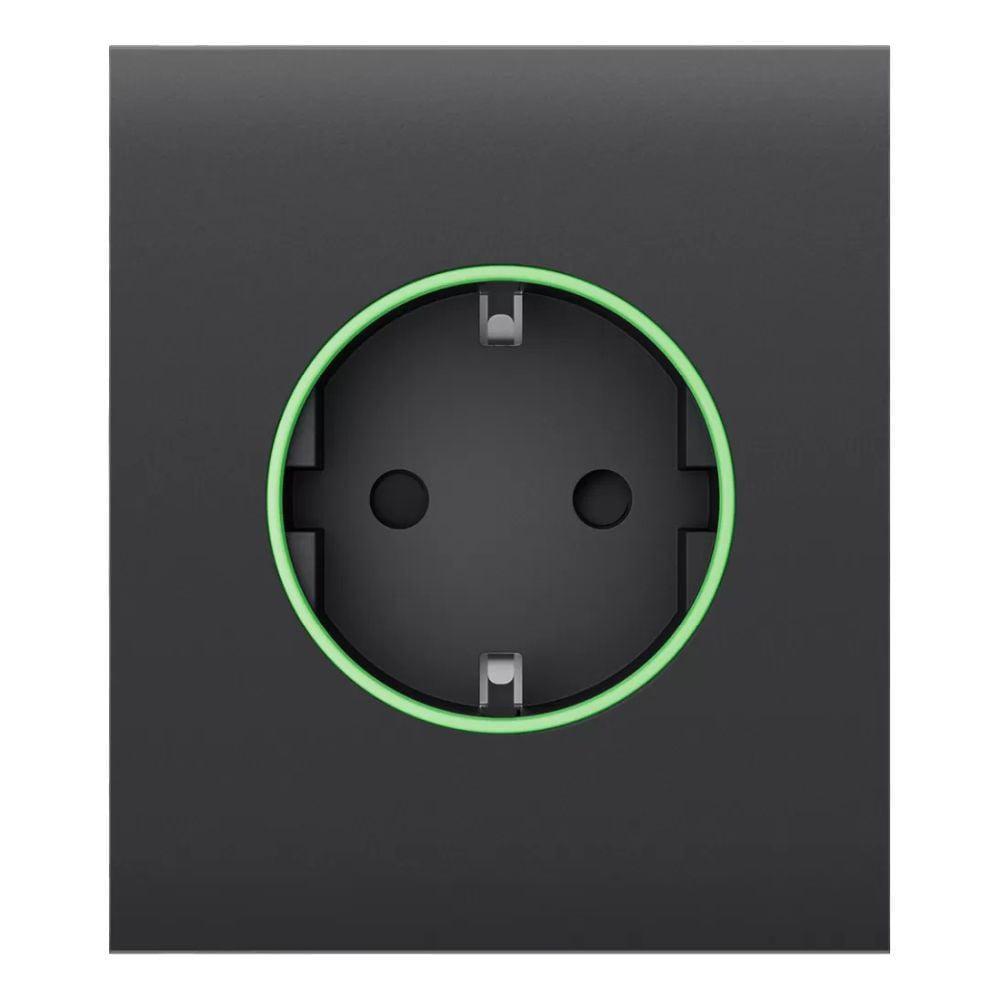 Фронтальная панель Ajax CenterCover ASP для умной розетки type F 55 Graphite (26-00351)